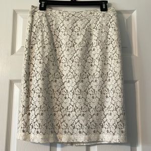 Apt. 9 Ivory Lace Skirt